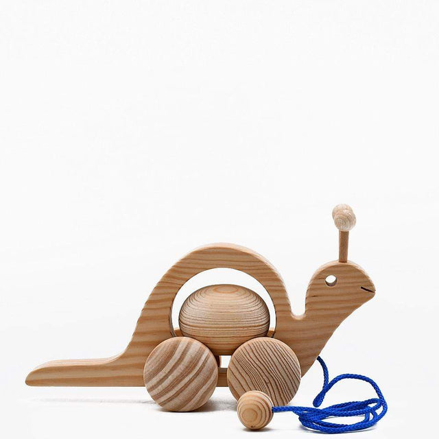 Wooden Snail Toy