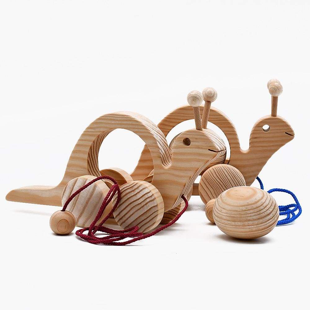 Wooden Snail Toy