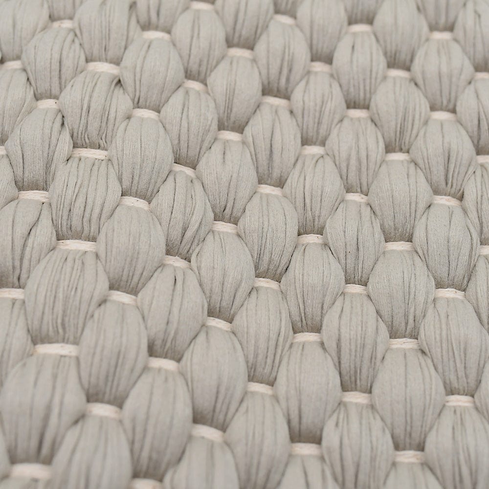 Woven Rug in recycled fibres - Beige