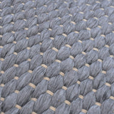 Woven Rug in recycled fibres - Grey