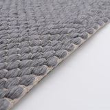 Woven Rug in recycled fibres - Grey